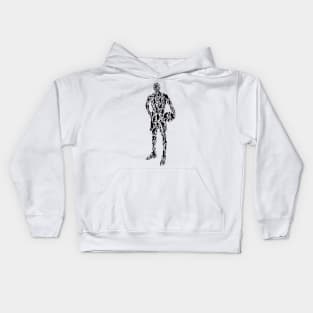 Basketball Player Silhouette Gift product Kids Hoodie